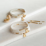 Prism - Pearl Pave Horseshoe Earring