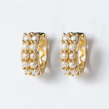 Prism - Pearl Pave Horseshoe Earring