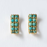 Prism - Turquoise Pave Horseshoe Earring