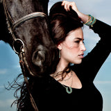 Prism - Turquoise Pave Horseshoe Earring