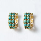 Prism - Turquoise Pave Horseshoe Earring
