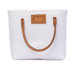MANZINI SHOPPING TOTE - WHITE
